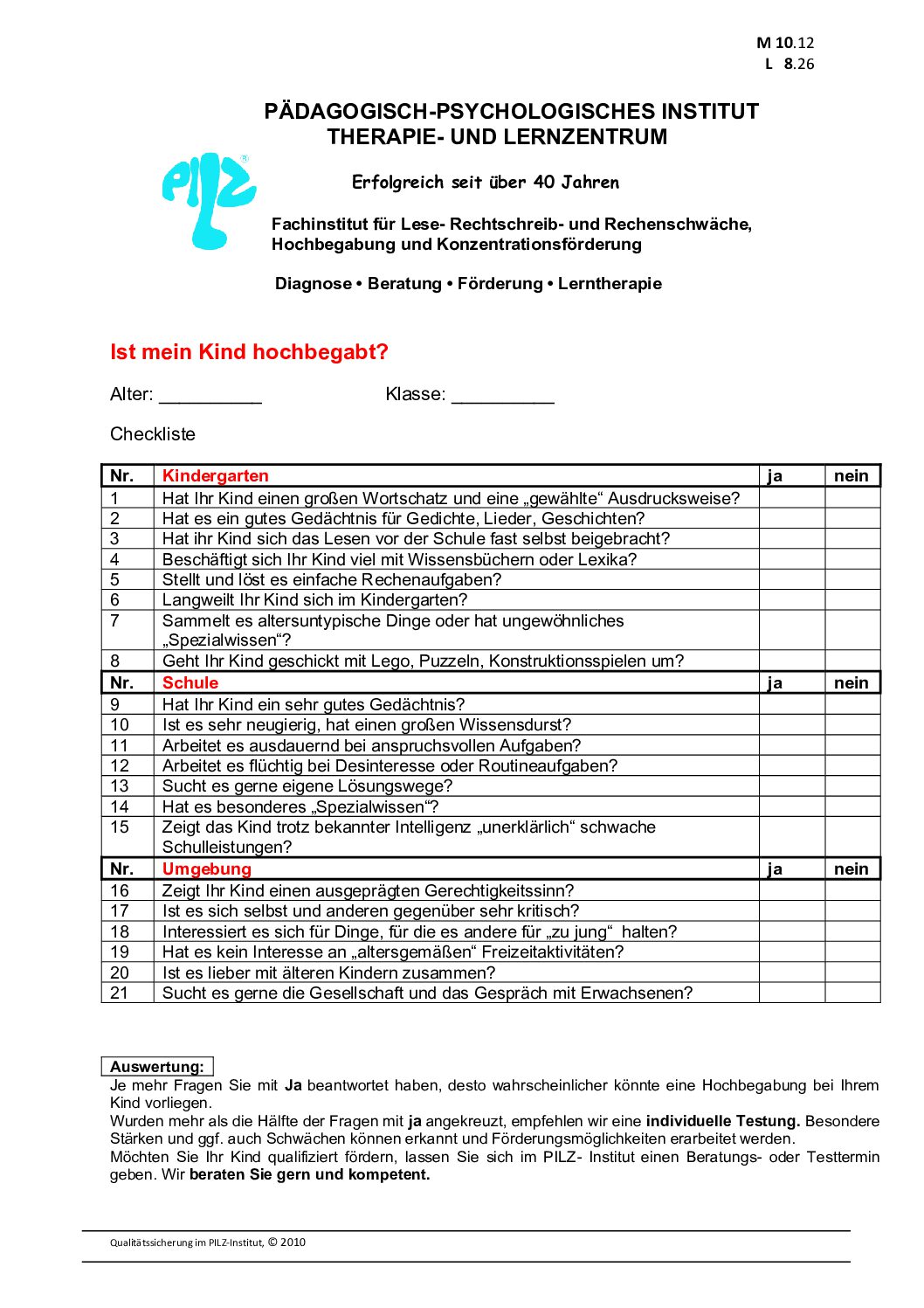Ist mein Kind hochbegabt